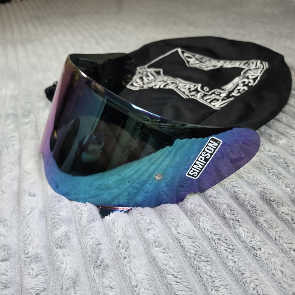 Simpson Motorcycle Helmet Replacement Shield Iridium - Ghost Bandit Speed Bandit